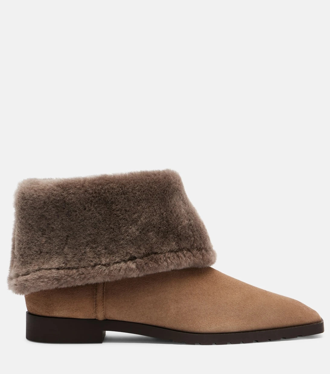 Toteme - Shearling-lined suede ankle boots