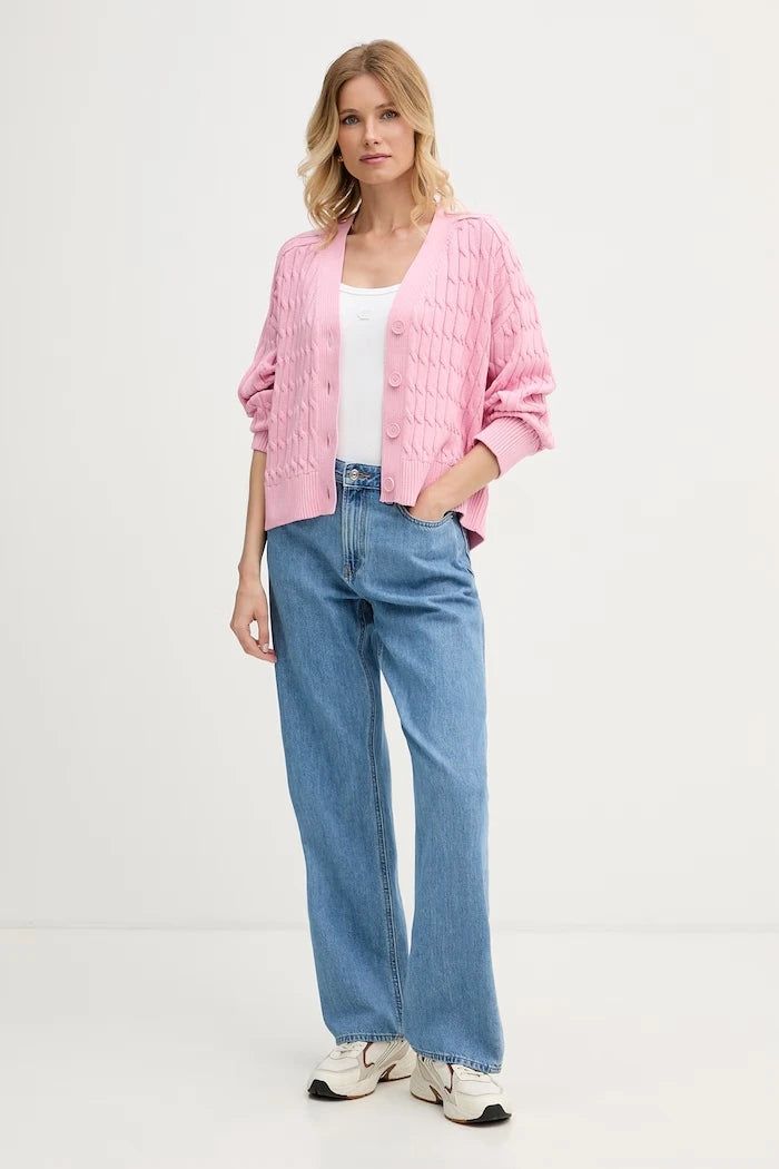 Calvin Klein Jeans топ дамски от памук с еластан