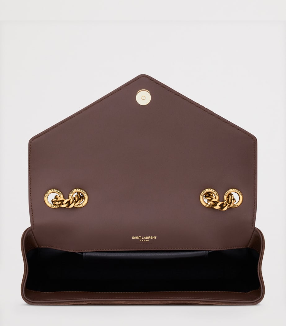 Saint Laurent Brown Small Loulou Shoulder Bag