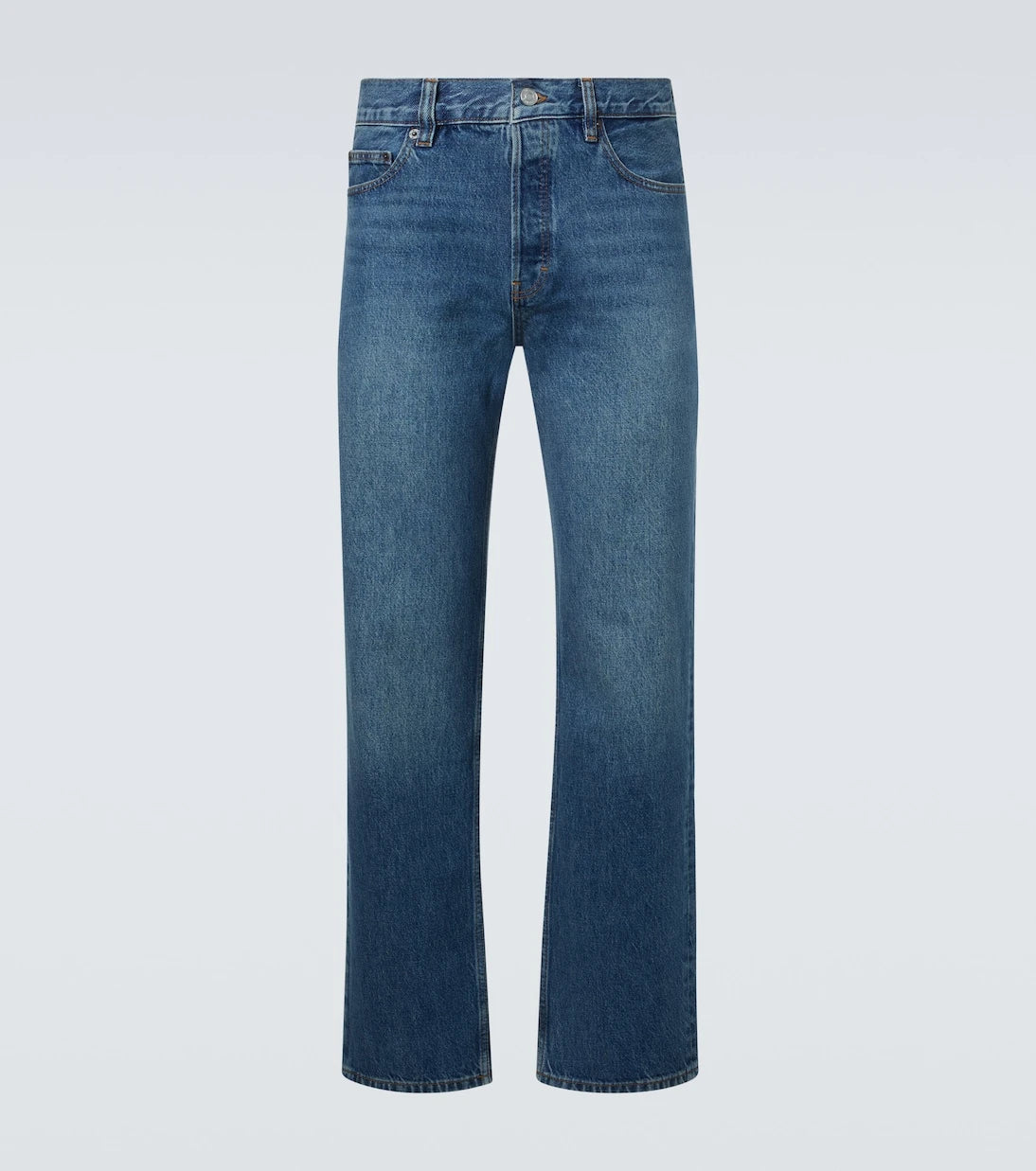 Frame - Relaxed distressed straight jeans