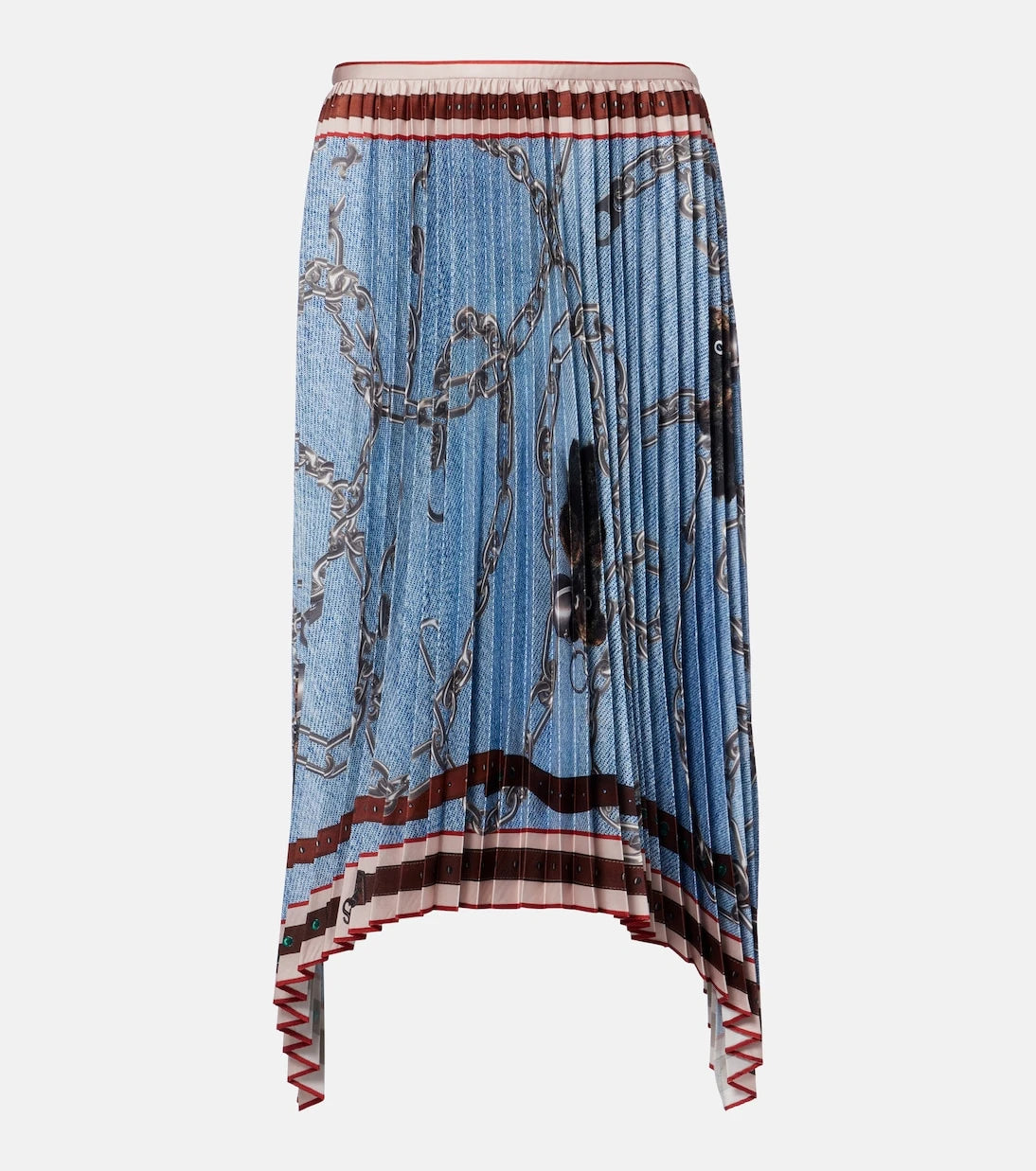 Acne Studios - Pleated printed midi skirt