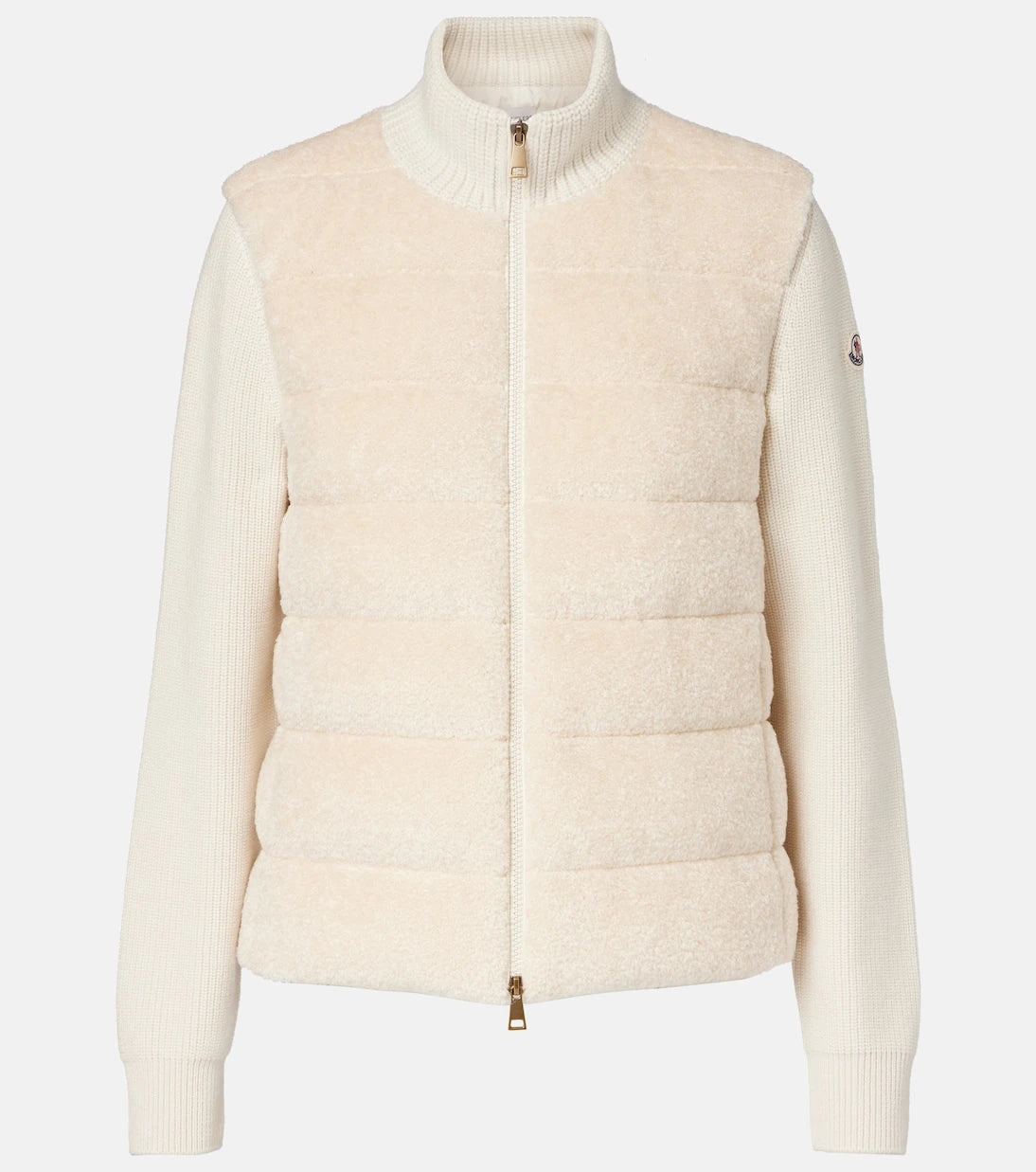 Moncler - Kuş tüyü panelli peluş hırka