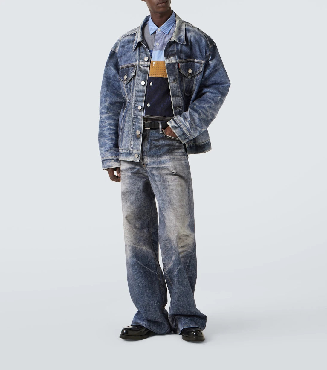 Junya Watanabe - Patchwork cotton shirt