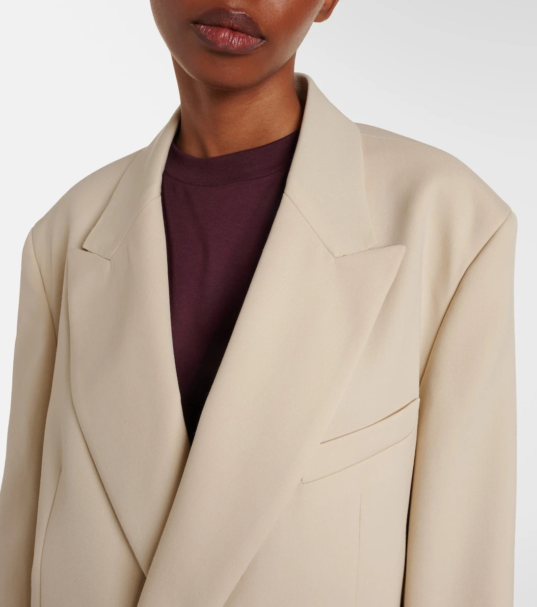The Frankie Shop - Newark double-breasted cotton blazer