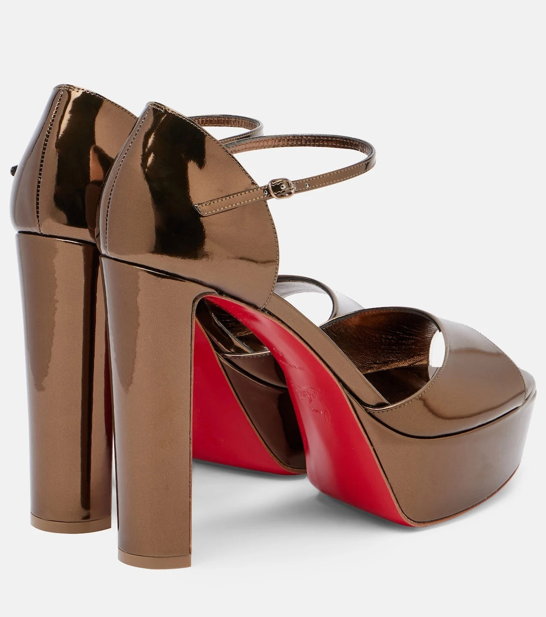 Christian Louboutin - Sandaloo 130 leather platform sandals