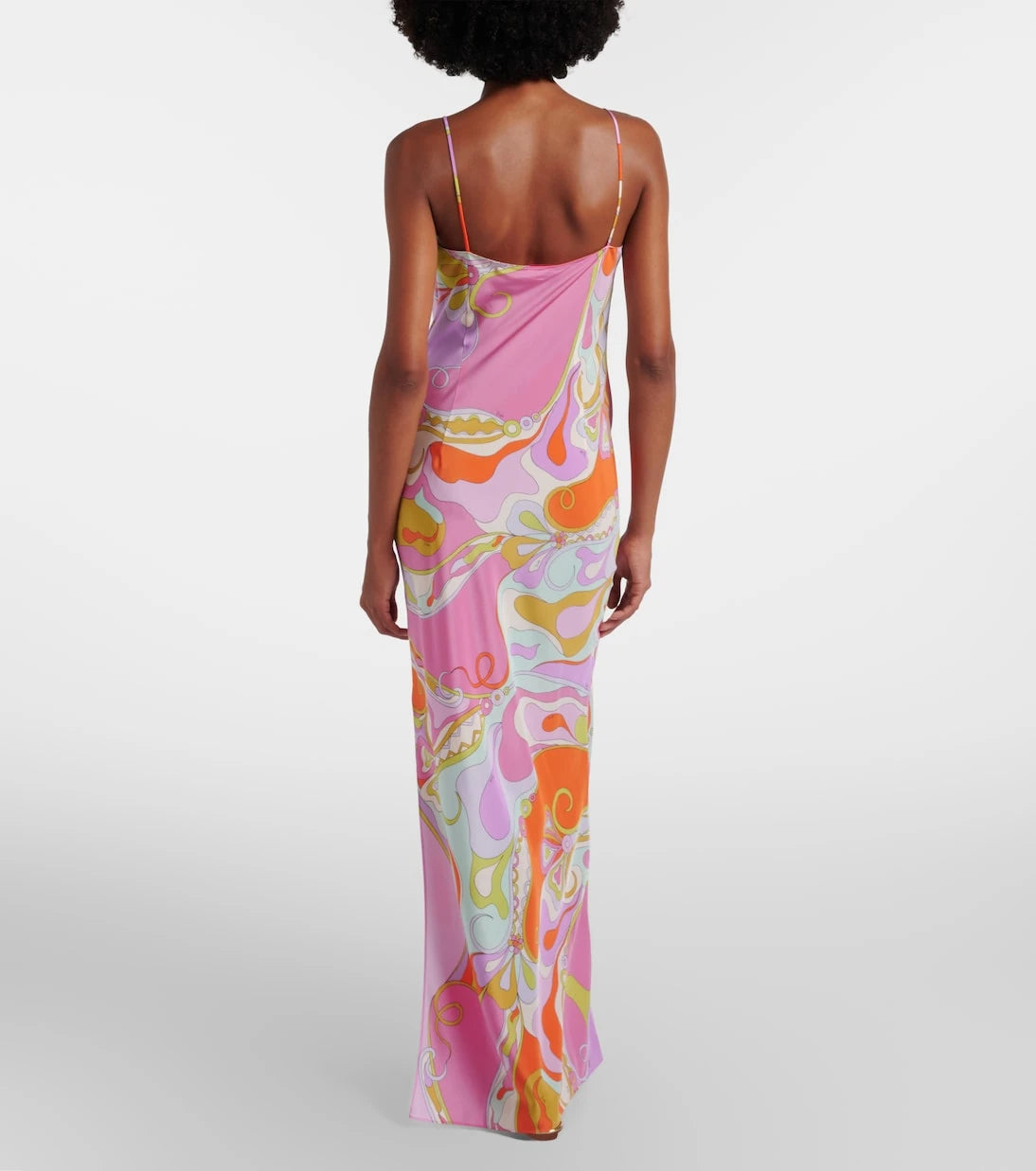 Pucci - Orchidee silk twill maxi dress
