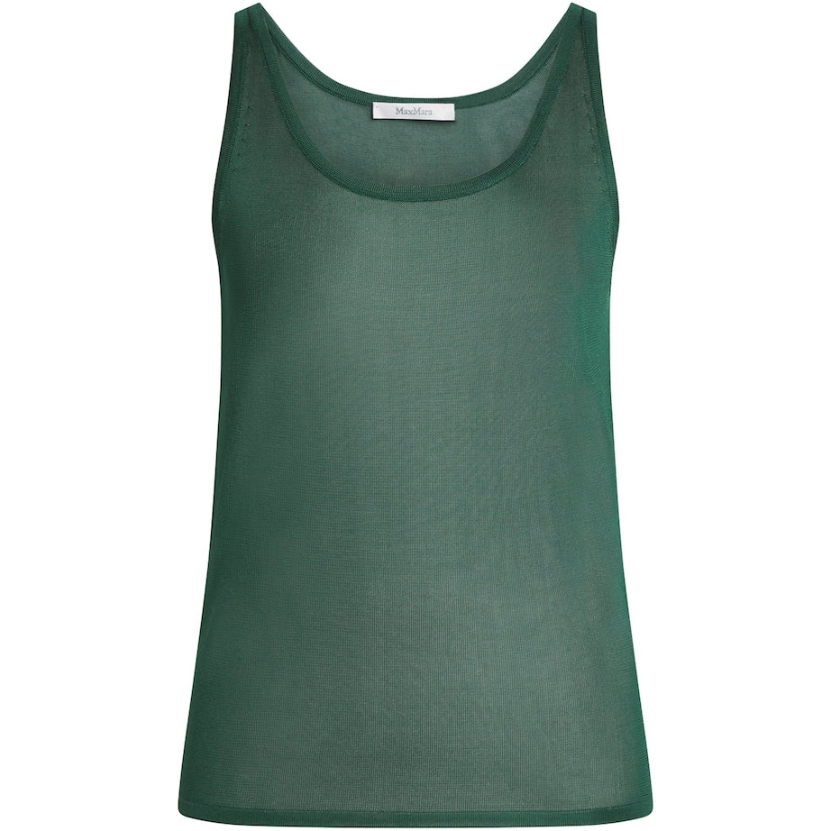 Green Knitted Tank Top