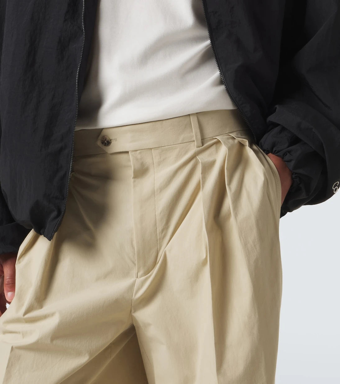 Calvin Klein Collection - Baxter pleated cotton straight pants