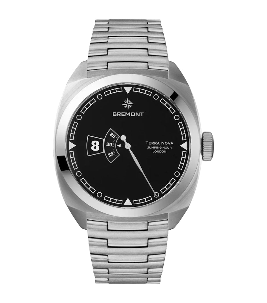 Stainless Steel Terra Nova Jumping Hour Watch 40.5mm