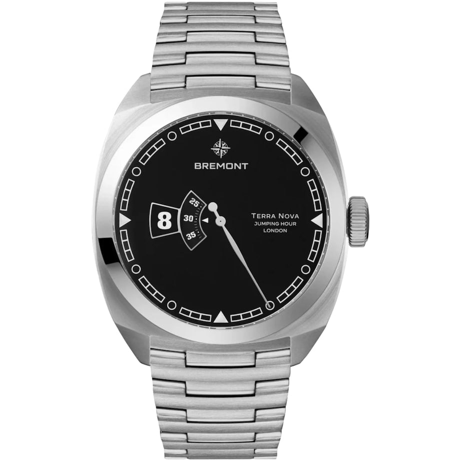 Stainless Steel Terra Nova Jumping Hour Watch 40.5mm