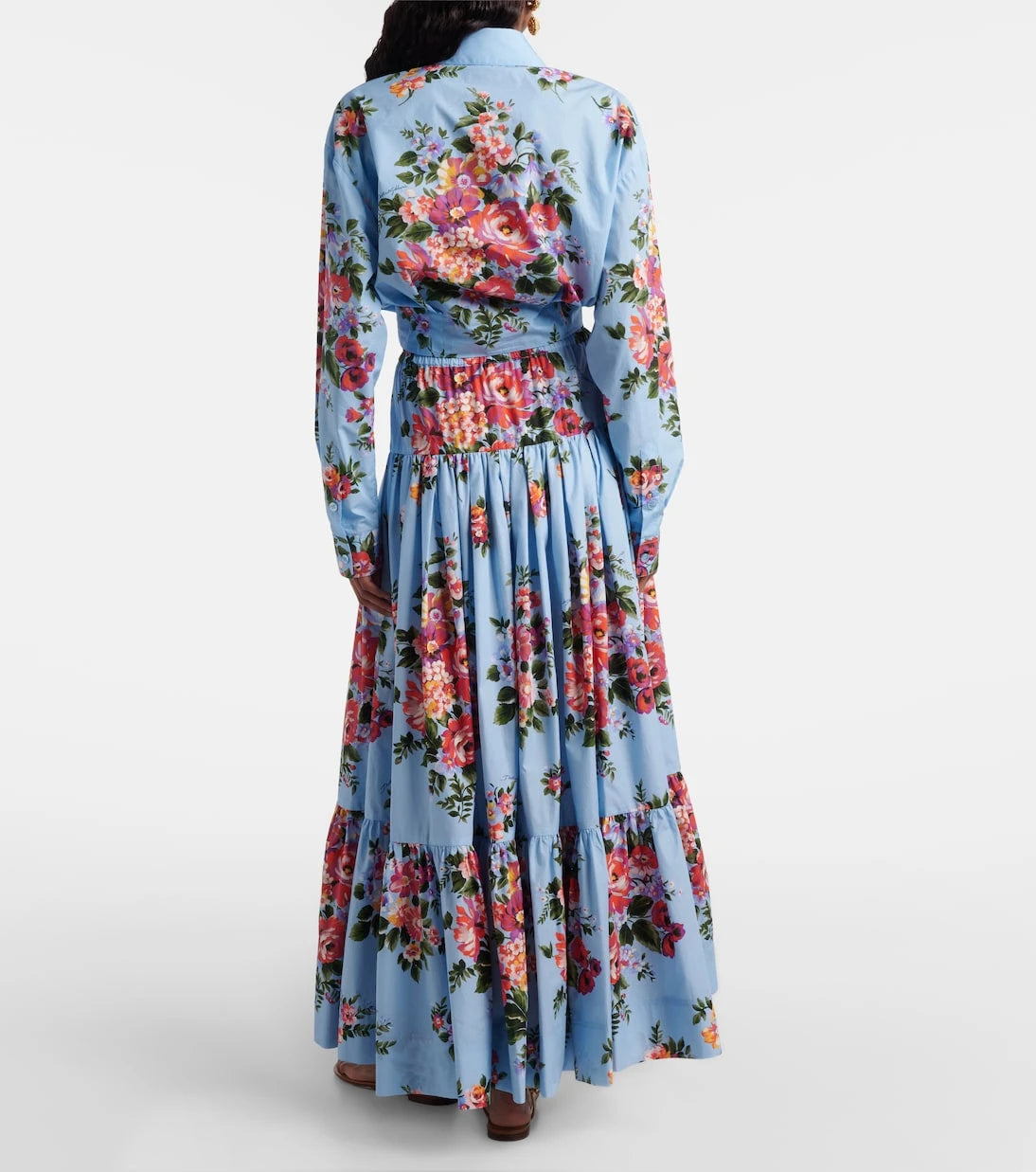 Dolce&Gabbana - Floral cotton poplin maxi skirt