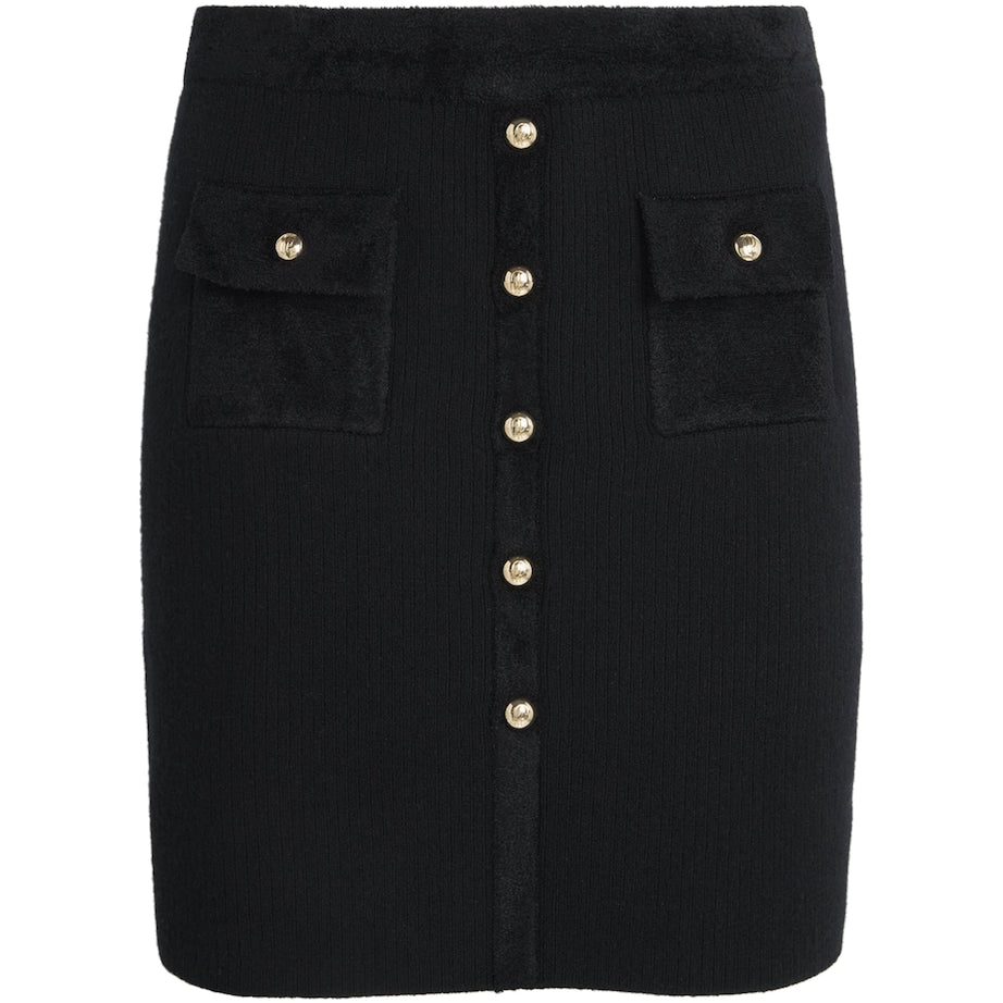 Claudie Pierlot Black Knitted Mini Skirt