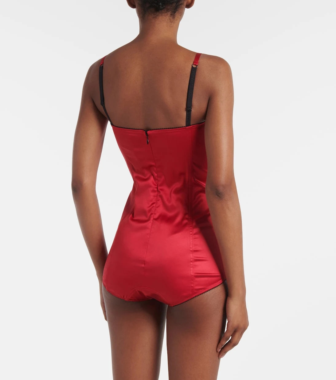Dolce&Gabbana - Silk-blend satin bodysuit