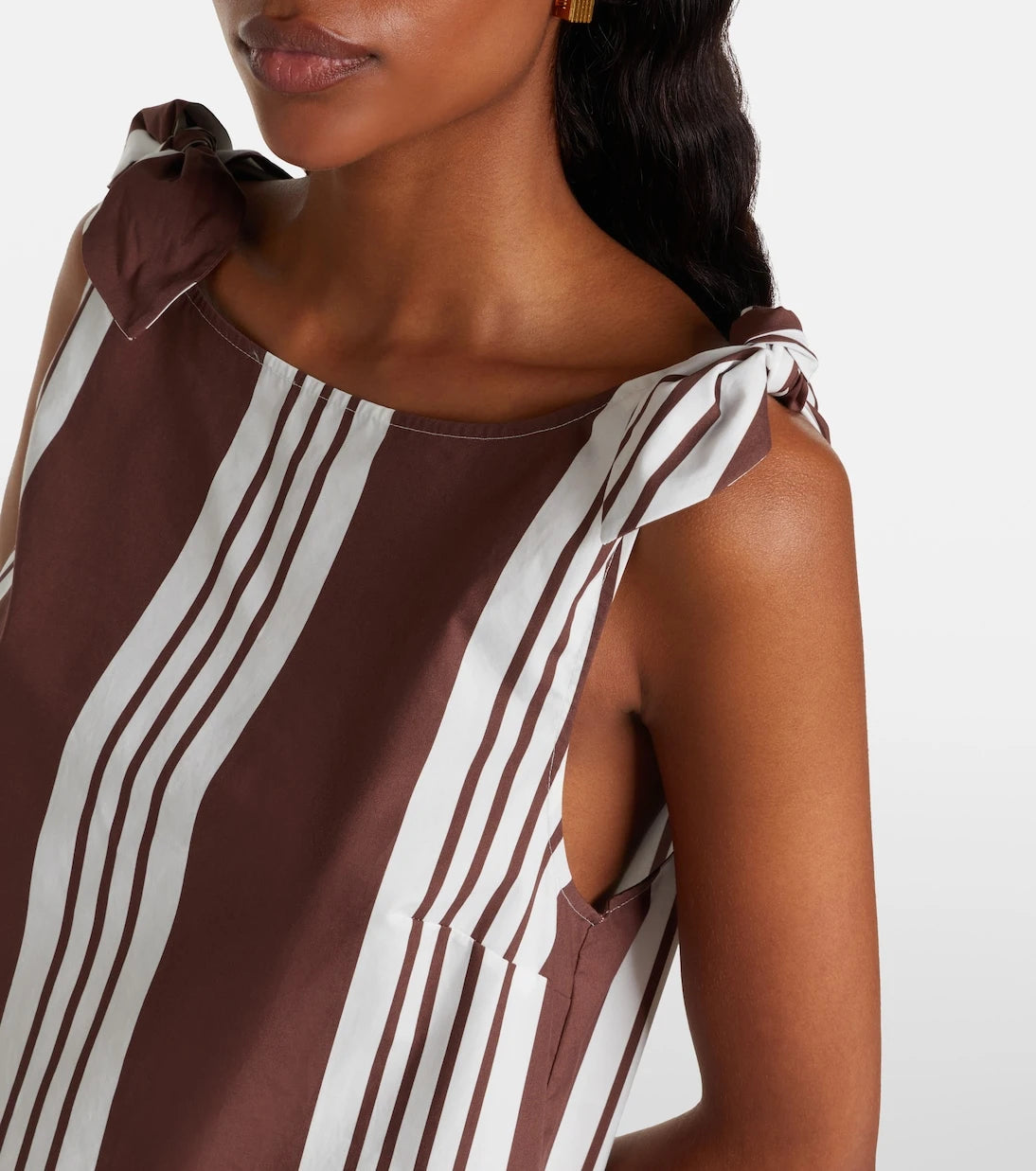 Posse - Rosie striped cotton minidress