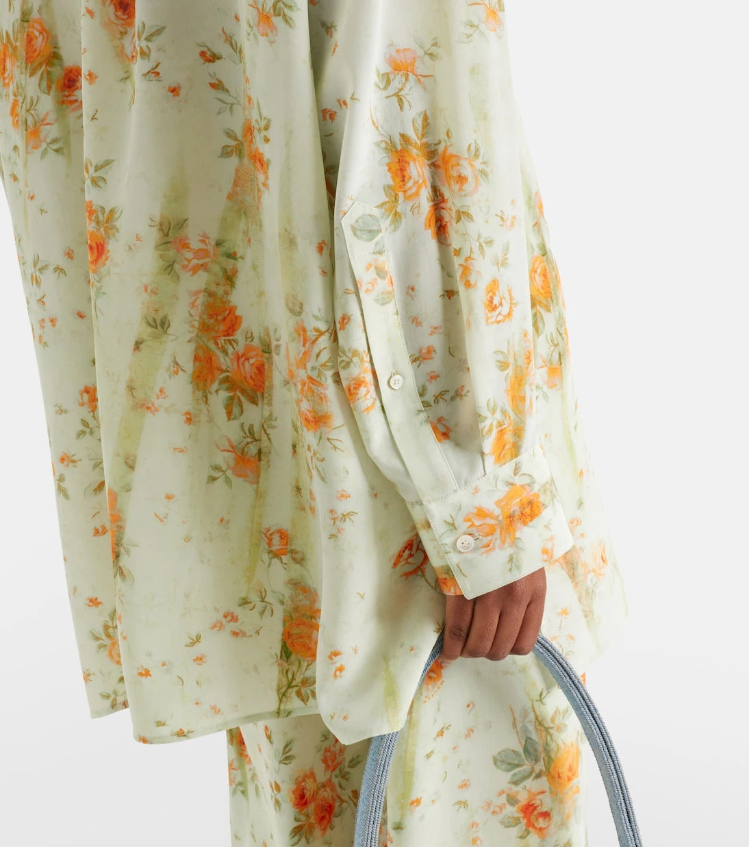 McQueen - Oversized floral shirt