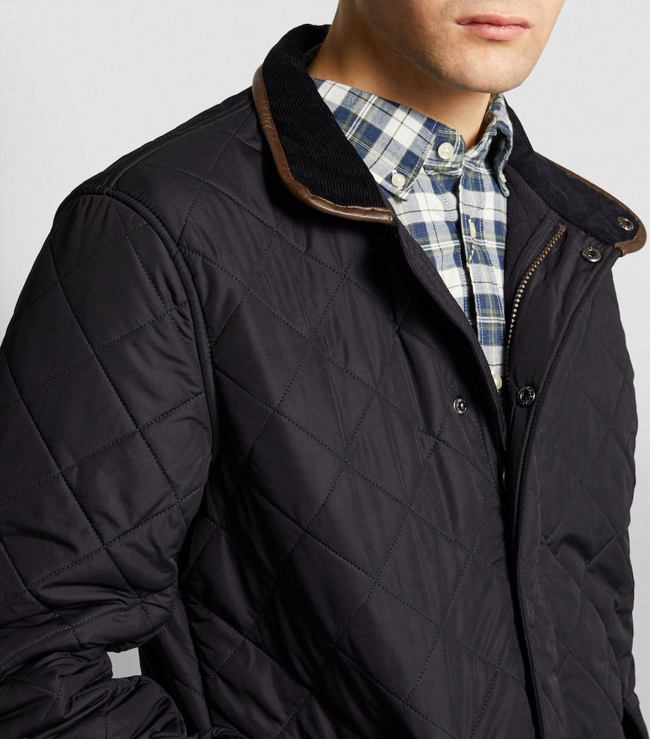 Navy Quilted Powell Jacket