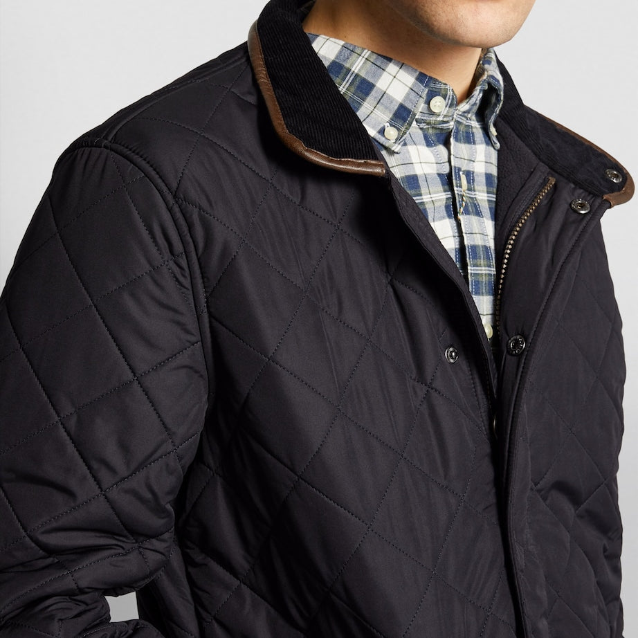 Navy Quilted Powell Jacket