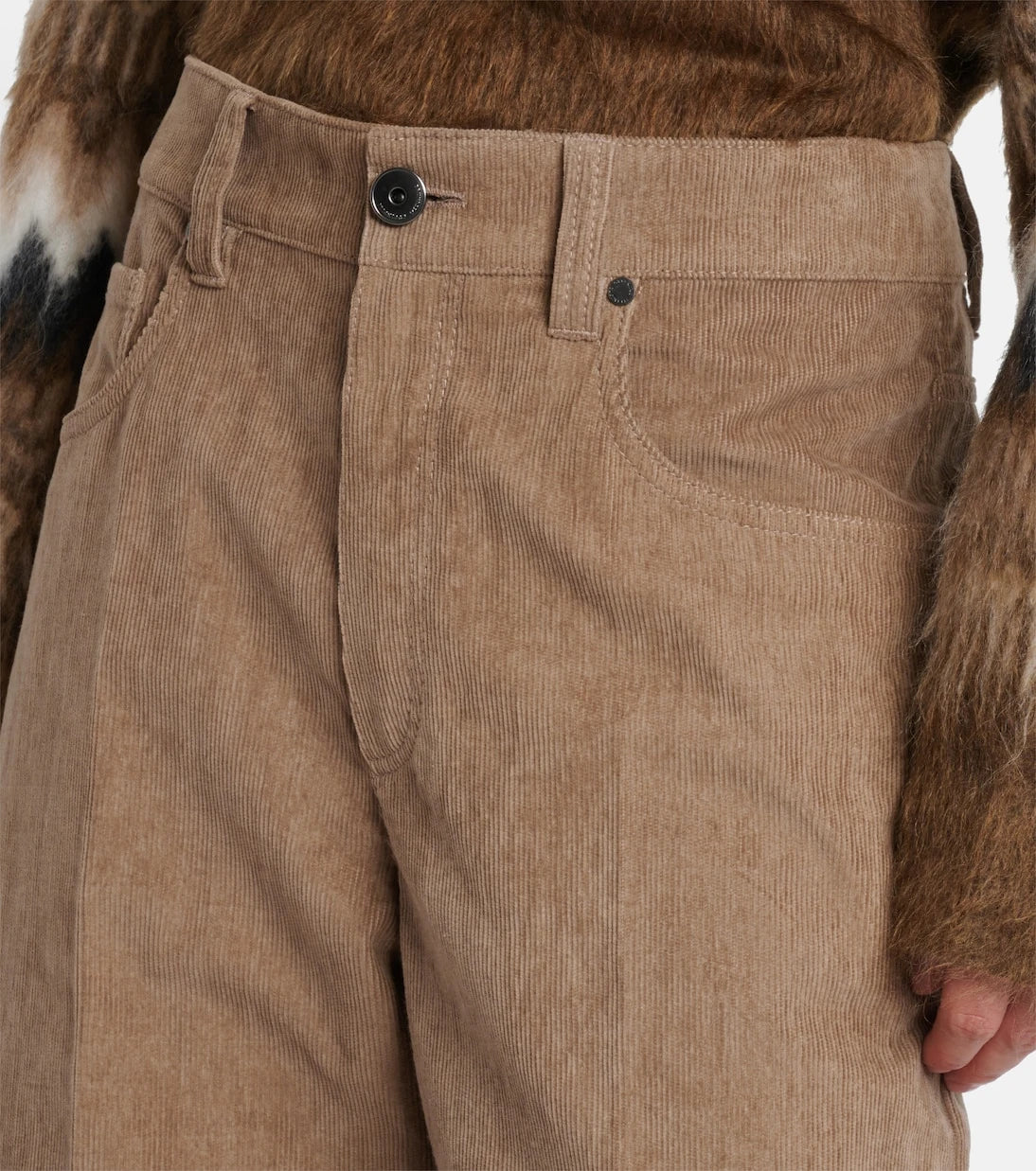 Brunello Cucinelli - Monili cotton corduroy straight pants