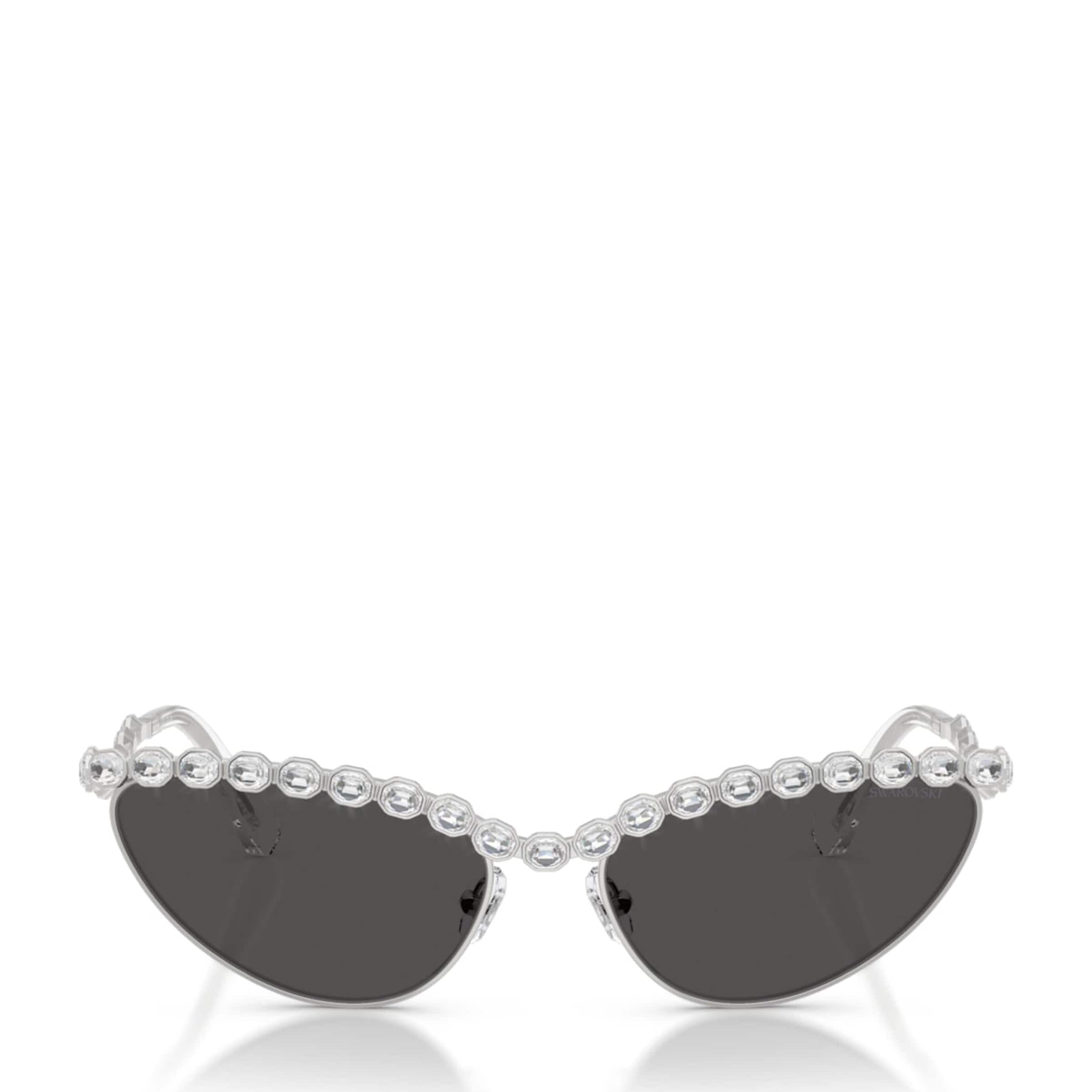 Swarovski Silver Metal Cat Eye 0SK7030 Sunglasses