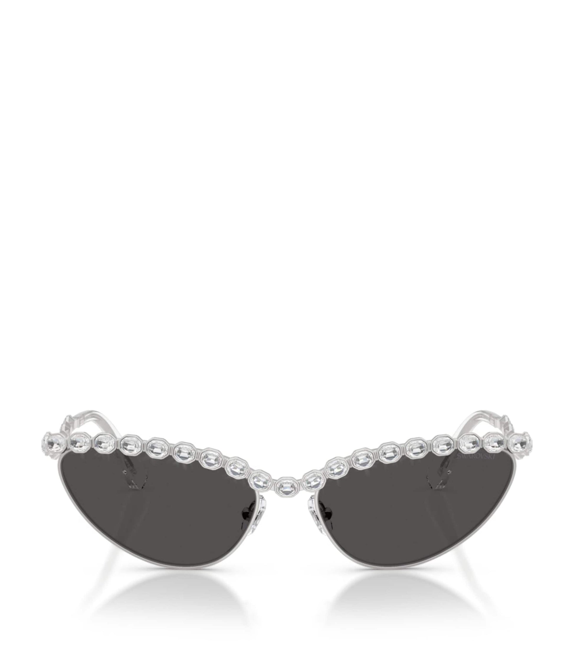 Swarovski Silver Metal Cat Eye 0SK7030 Sunglasses