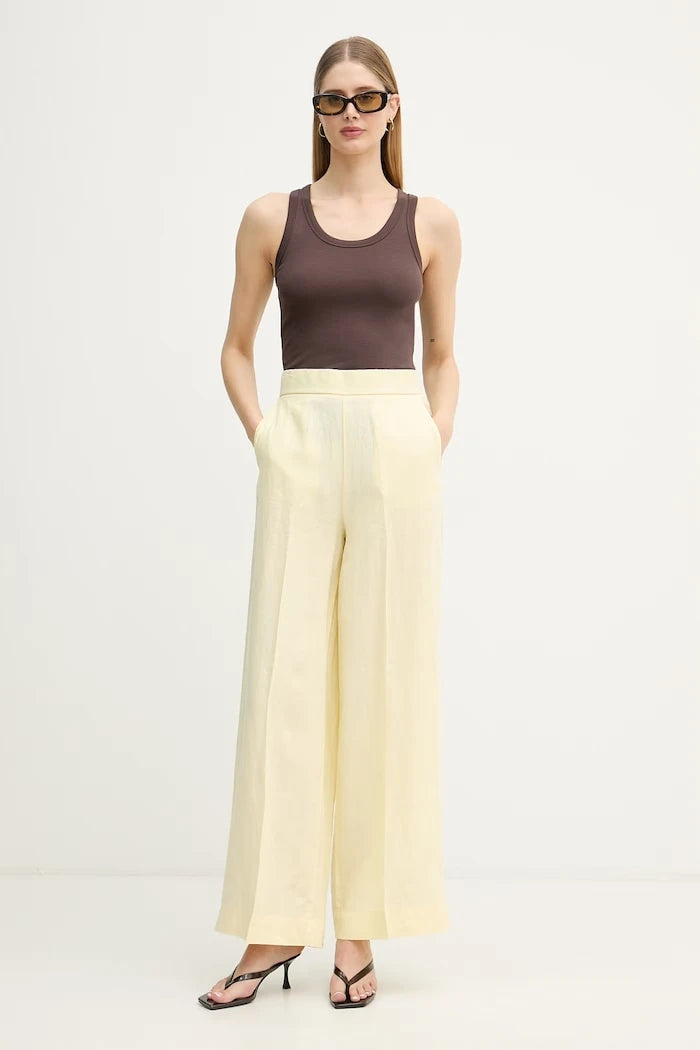 United Colors of Benetton kadın keten pantolon