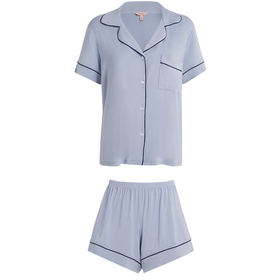 Gisele Short Pyjama Set GRAY DAWN/NAVY