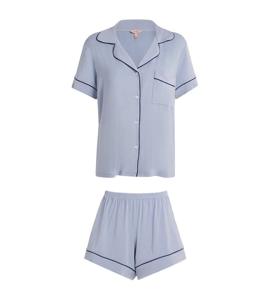 Gisele Short Pyjama Set GRAY DAWN/NAVY