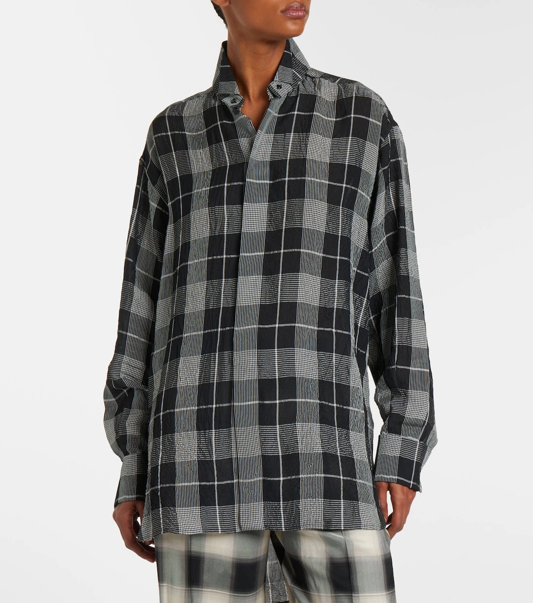 Phoebe Philo - Checked twill shirt