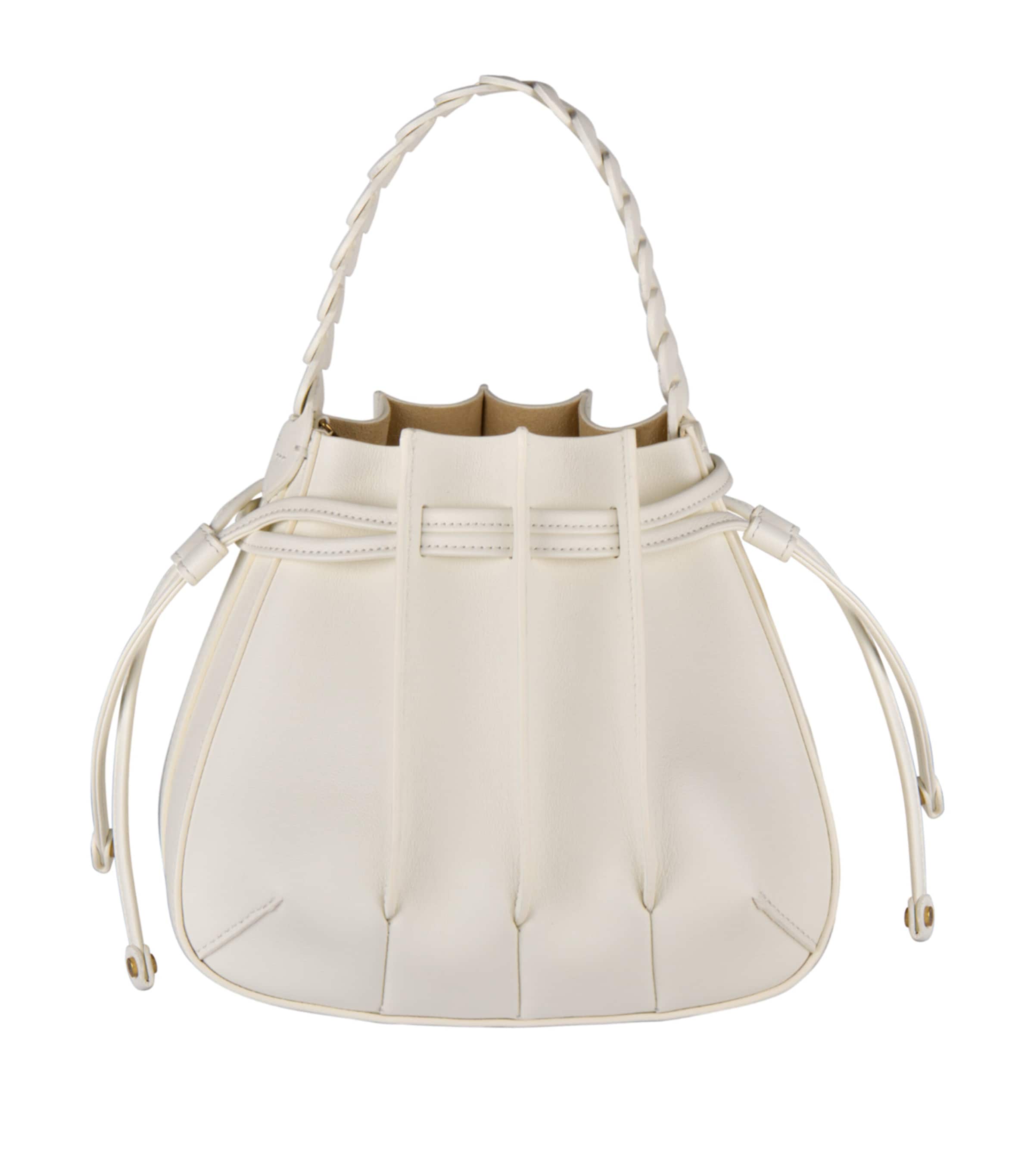 Mini Leather Gem Bucket Bag
