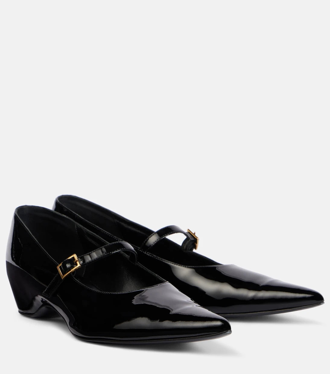 Khaite - Sybil patent leather Mary Jane flats