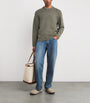 Green Cashmere Crew-Neck Sweater