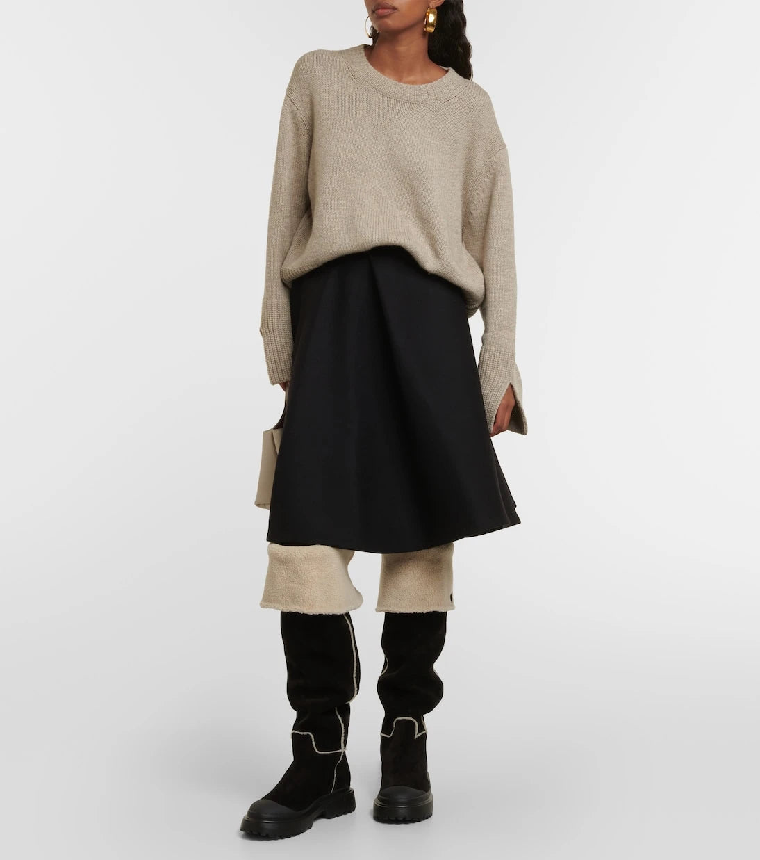 Hogan - H619 suede knee-high boots