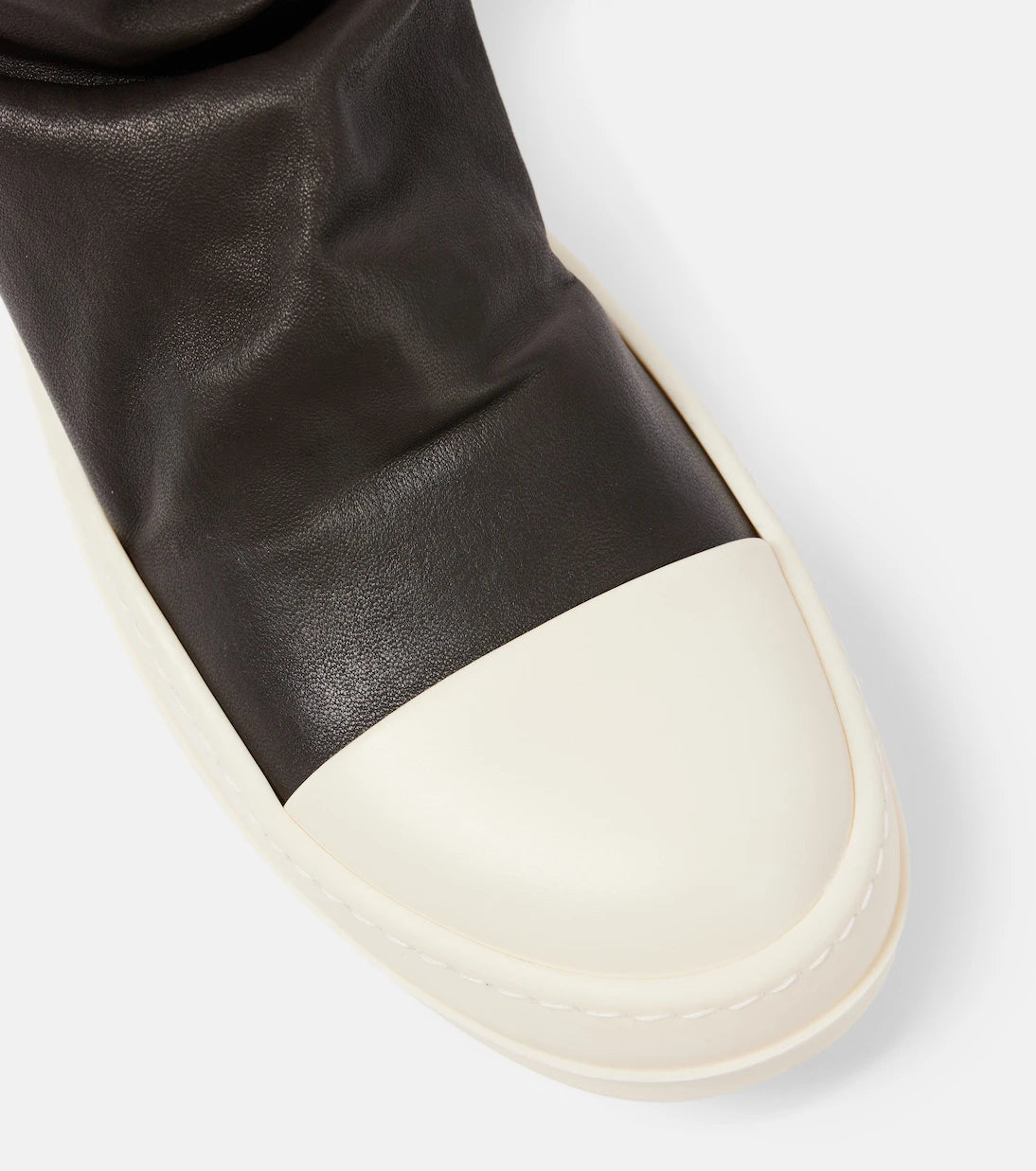 Rick Owens - Stocking knee-high leather sneakers