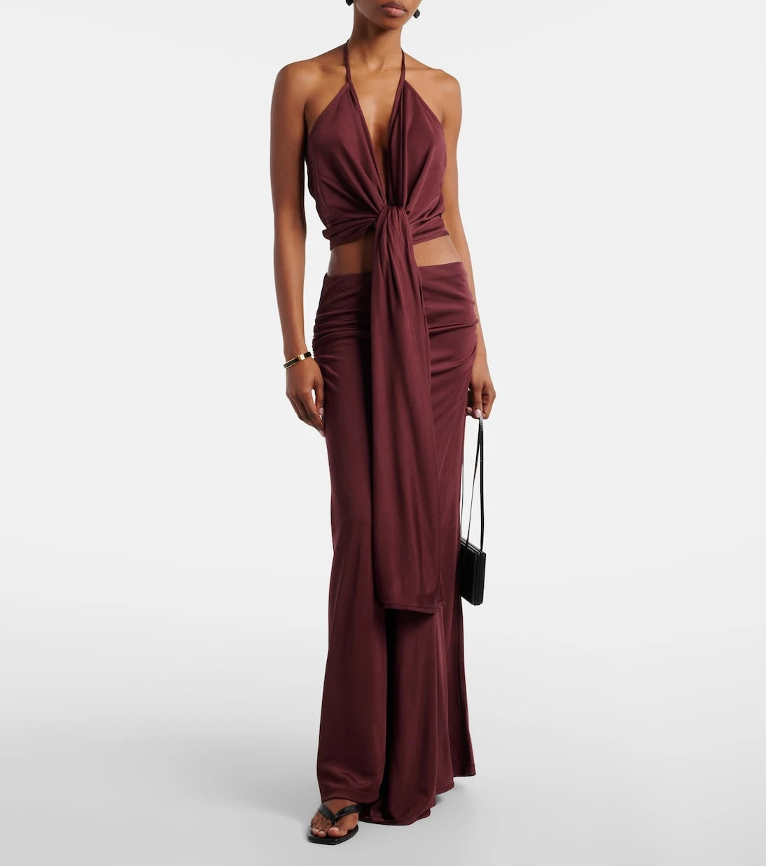 Aya Muse - Kaima jersey maxi skirt