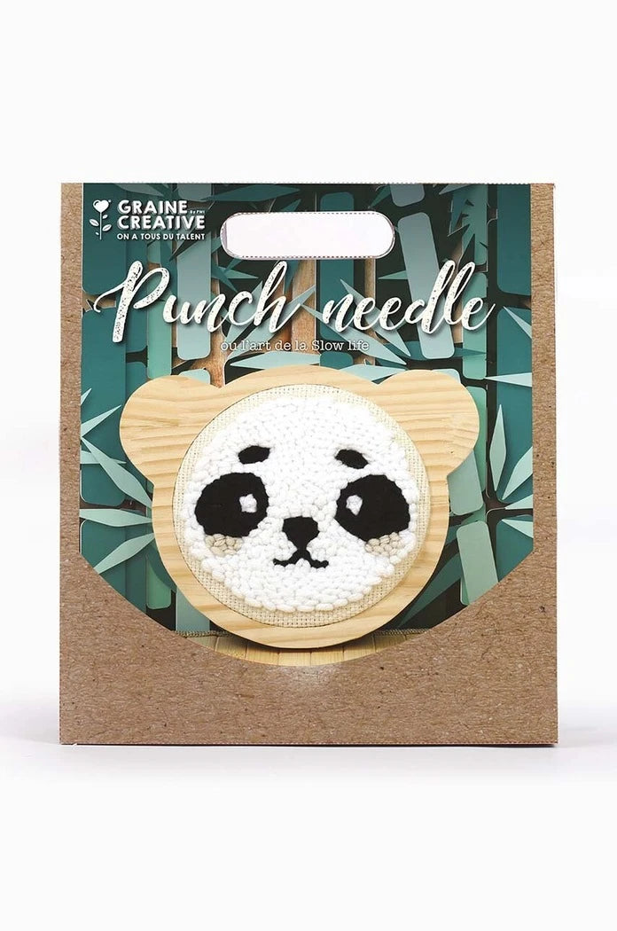 Комплект за бродиране Graine Creative Punch Needle Panda Kit