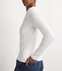 ME+EM White Cotton-Blend Long-Sleeve T-Shirt