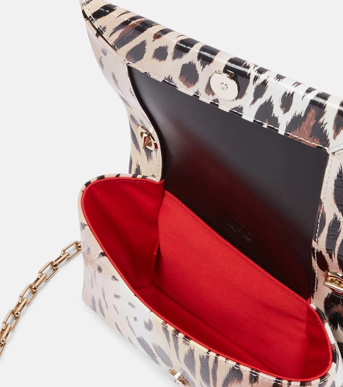 Christian Louboutin - Loubi54 printed leather clutch
