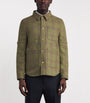 Green Wool Utility Patch Pocket Shirt Jacket