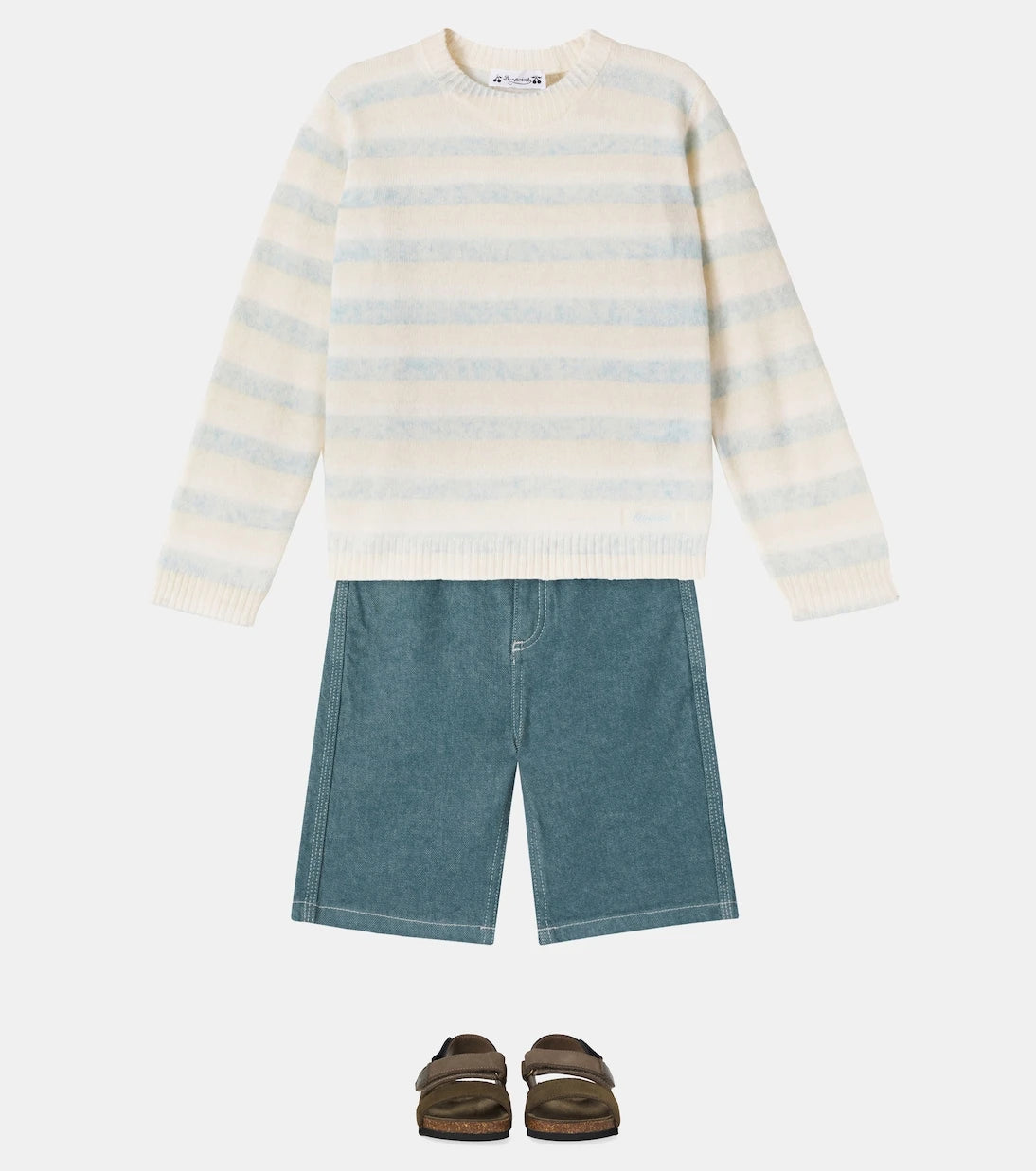 Bonpoint - Elvio denim Bermuda shorts