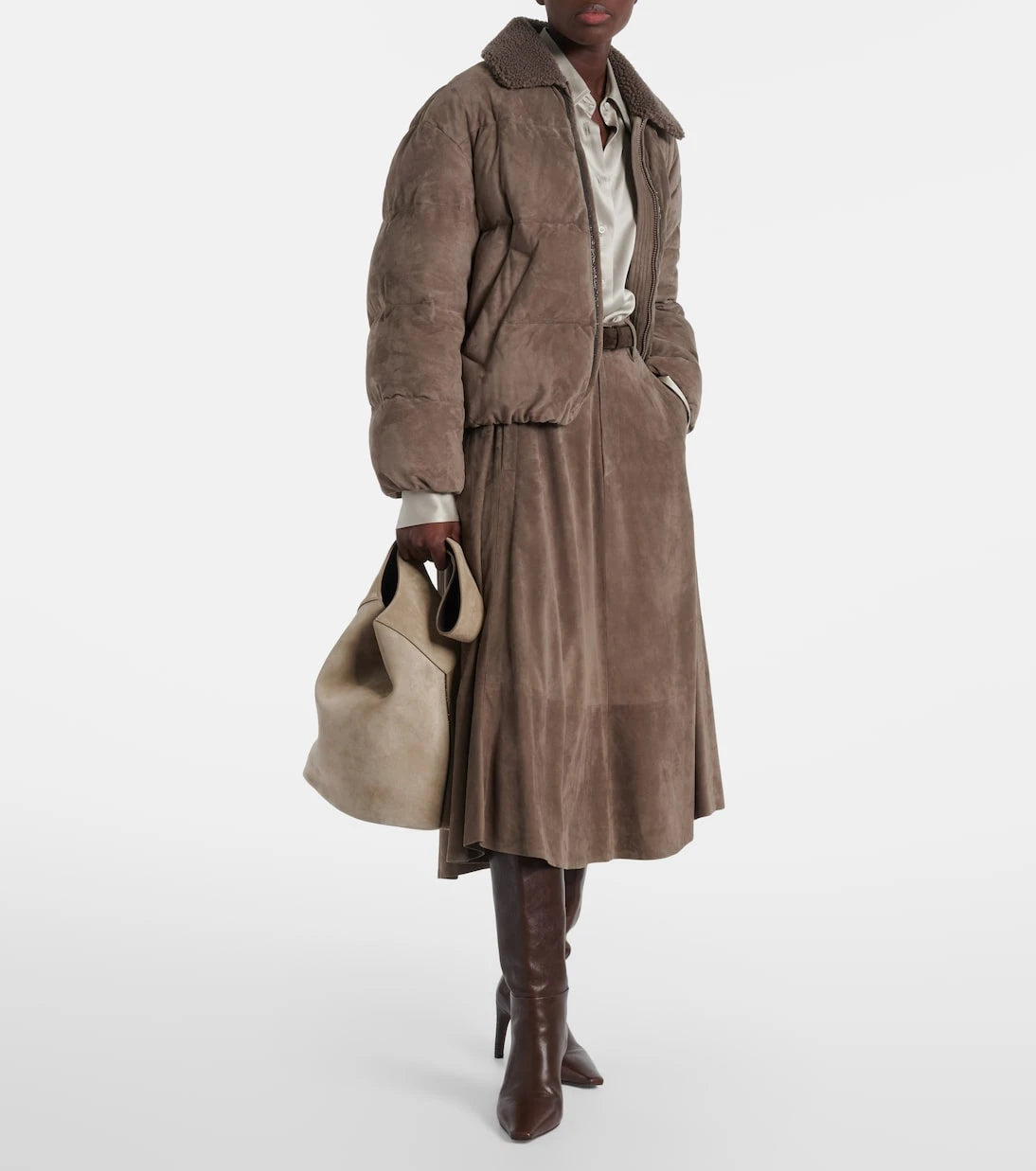 Brunello Cucinelli - Suede down jacket