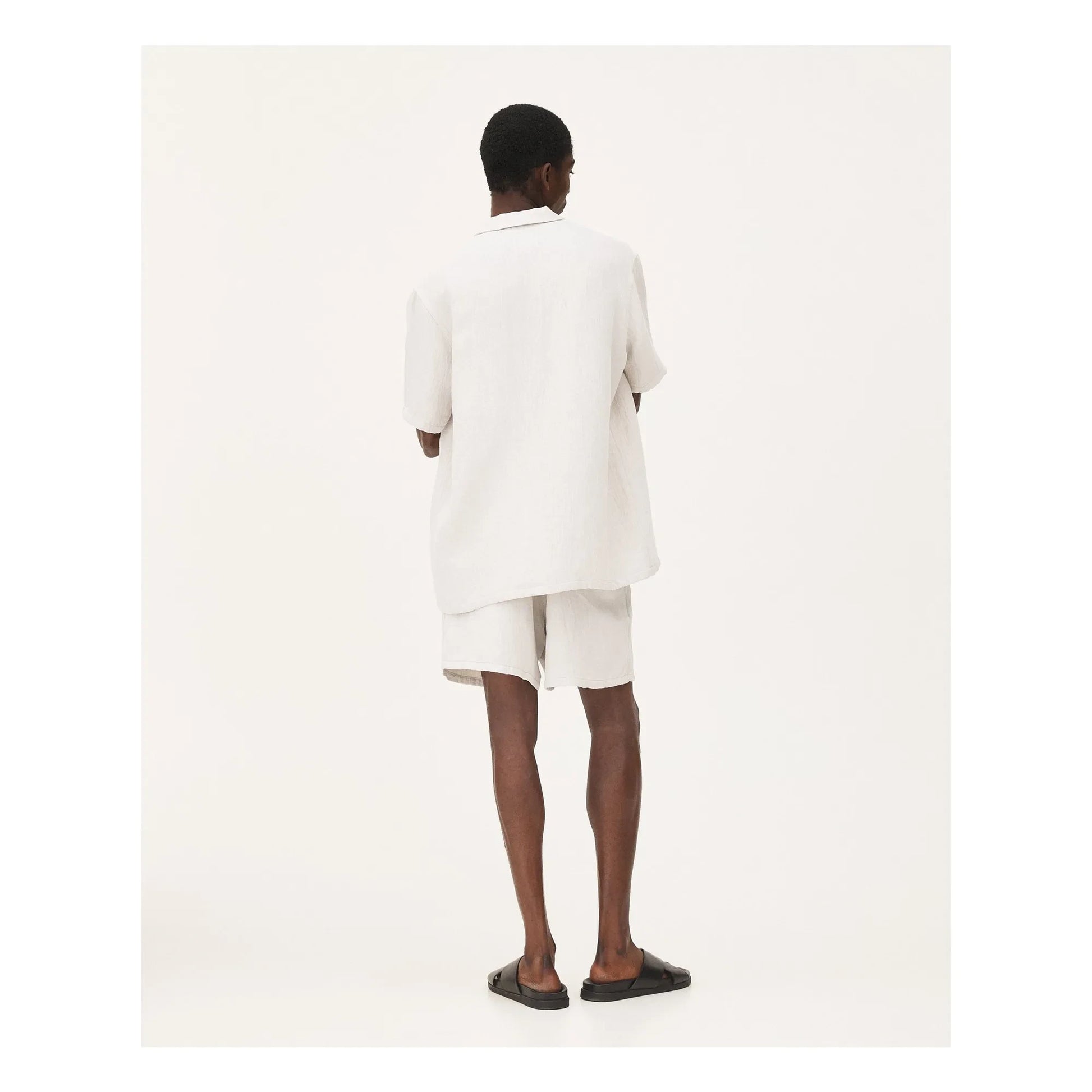 Noyoco - Orleans Linen shirt | Light grey