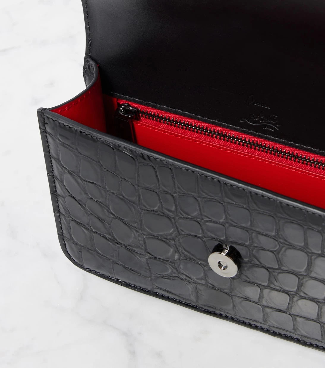 Christian Louboutin - Loubi54 croc-effect leather shoulder bag