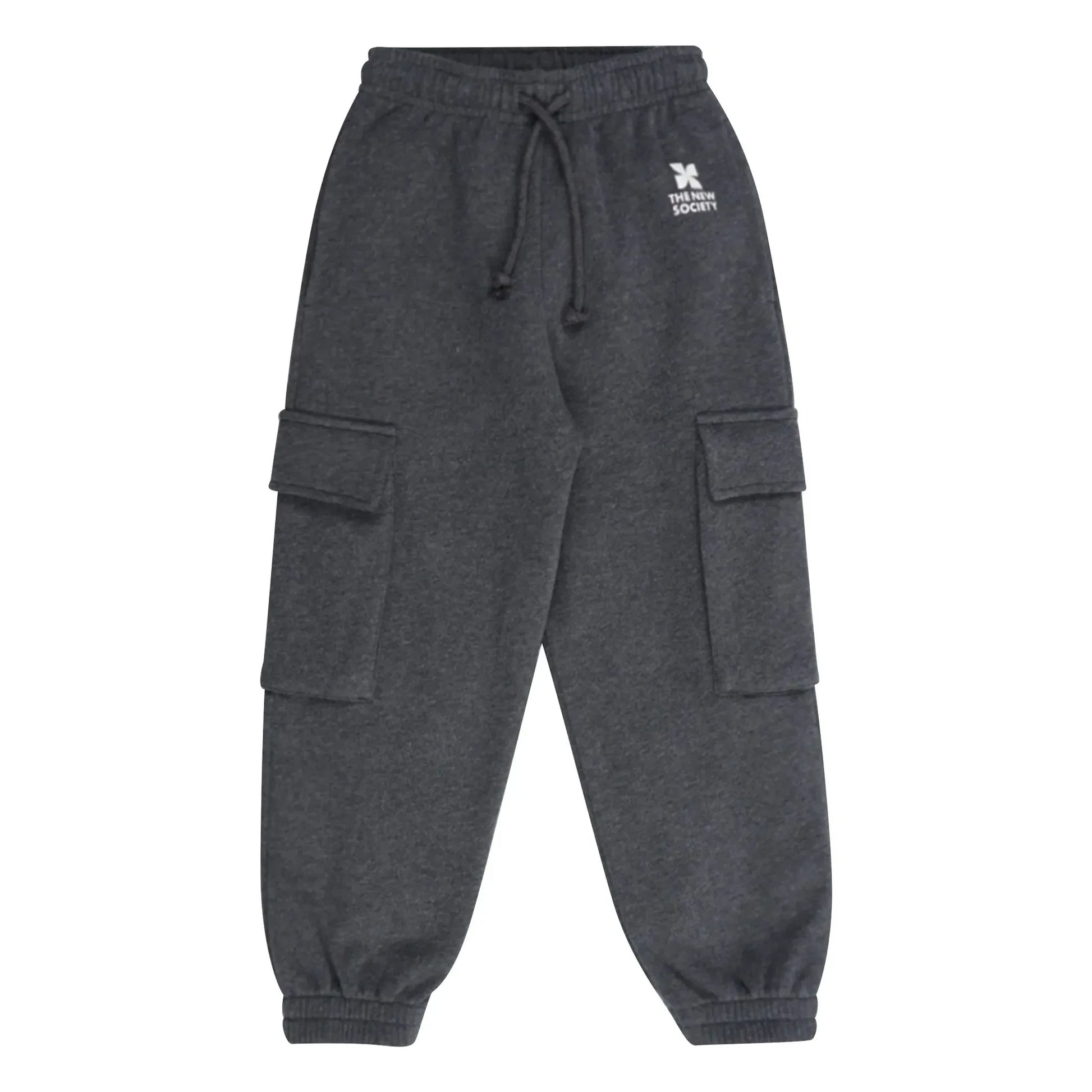 the new society - Jogger Cargo Logo | Dark grey
