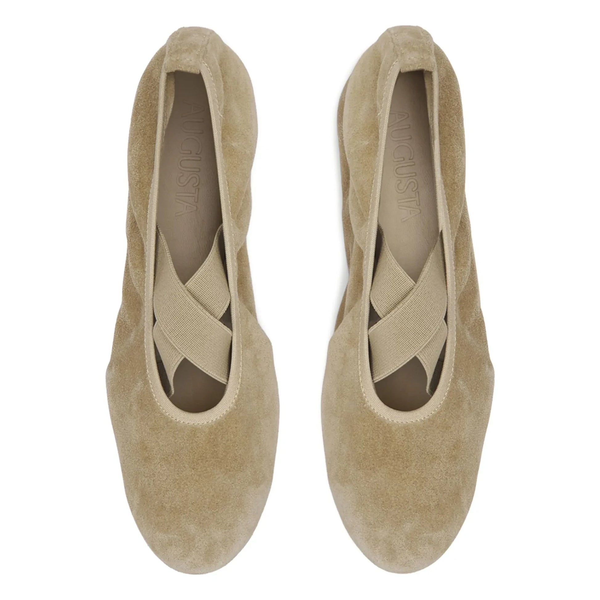 Augusta - Bettina Ballerinas Suede | Beige