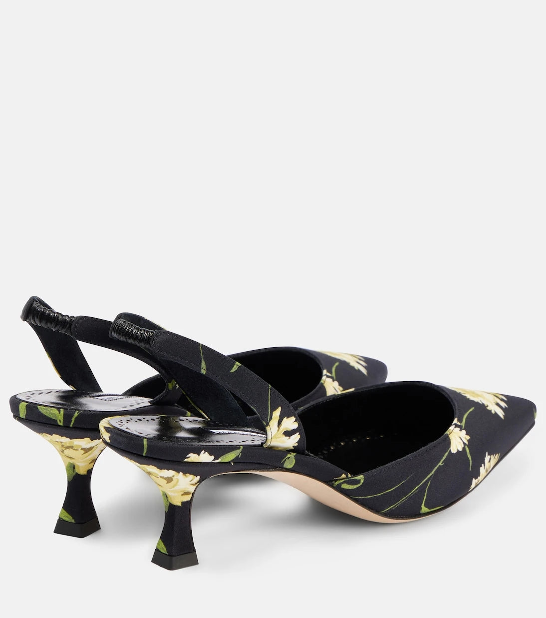 Manolo Blahnik - Carolyne 50 floral slingback pumps