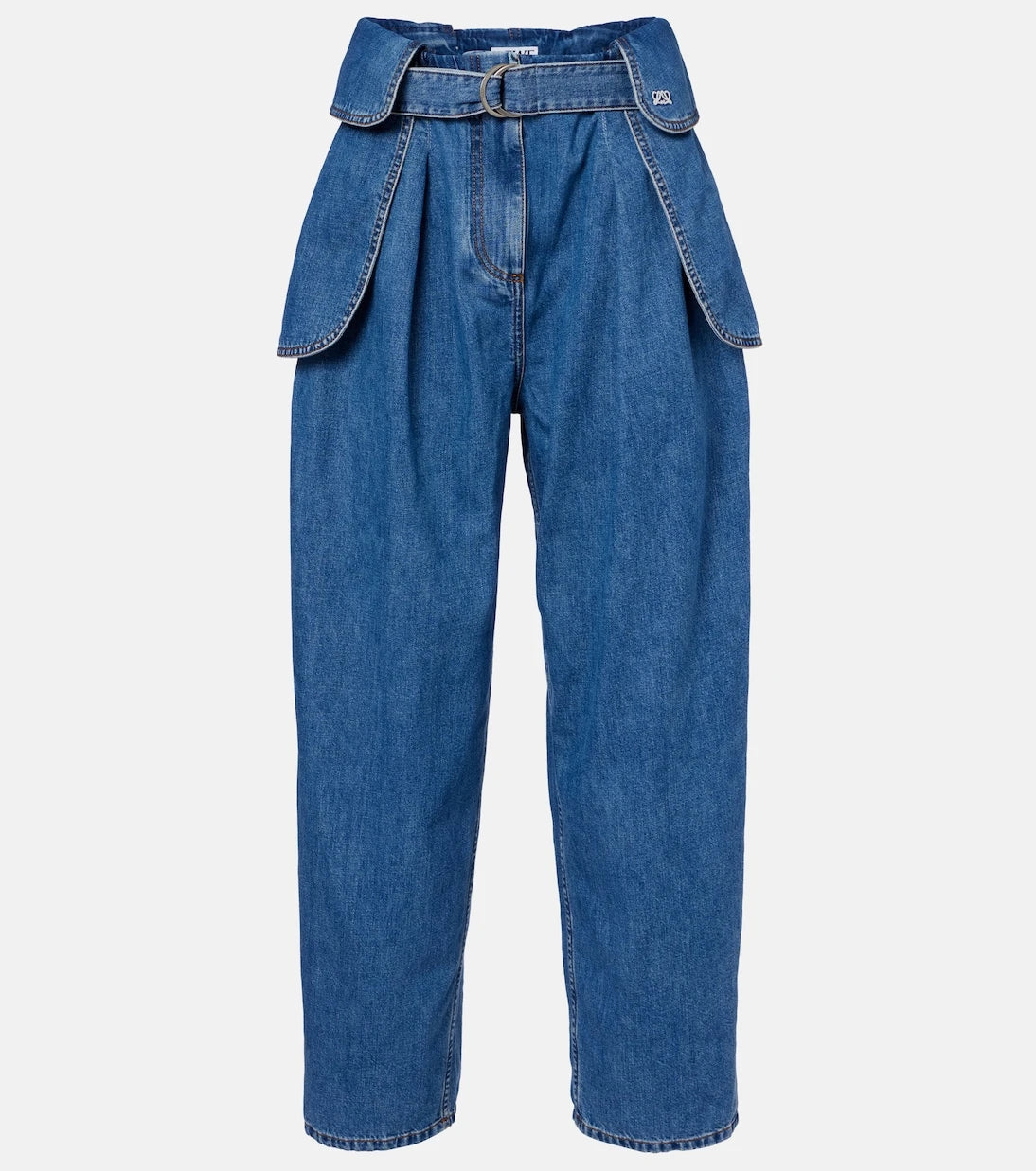 Loewe - Belted wide-leg jeans