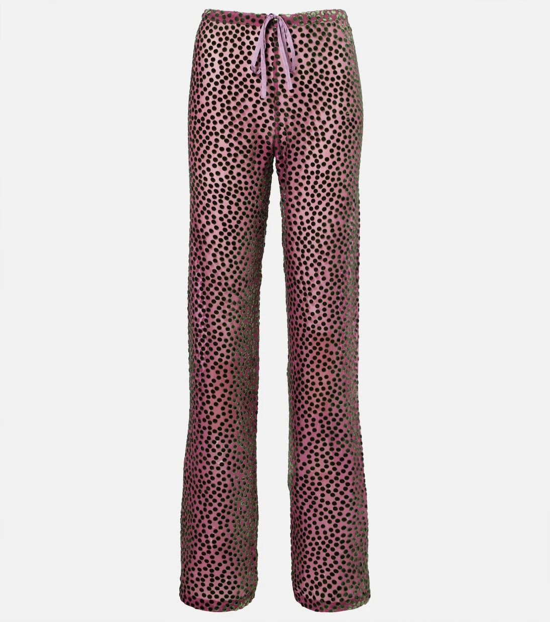Dries Van Noten - Polka-dot straight pants