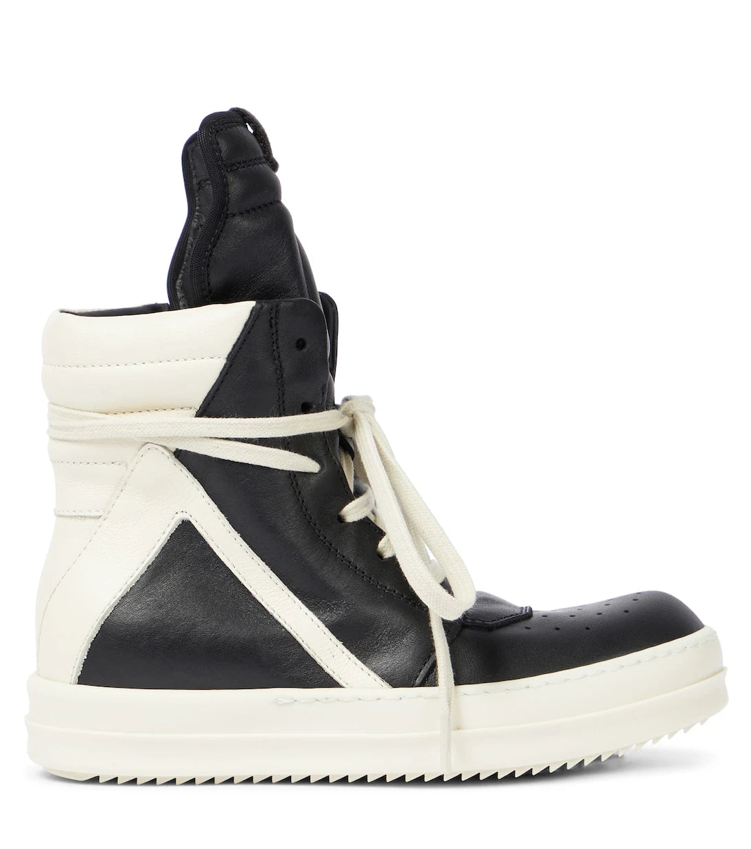 Rick Owens Kids - حذاء رياضي Geobasket عالي الرقبة من الجلد