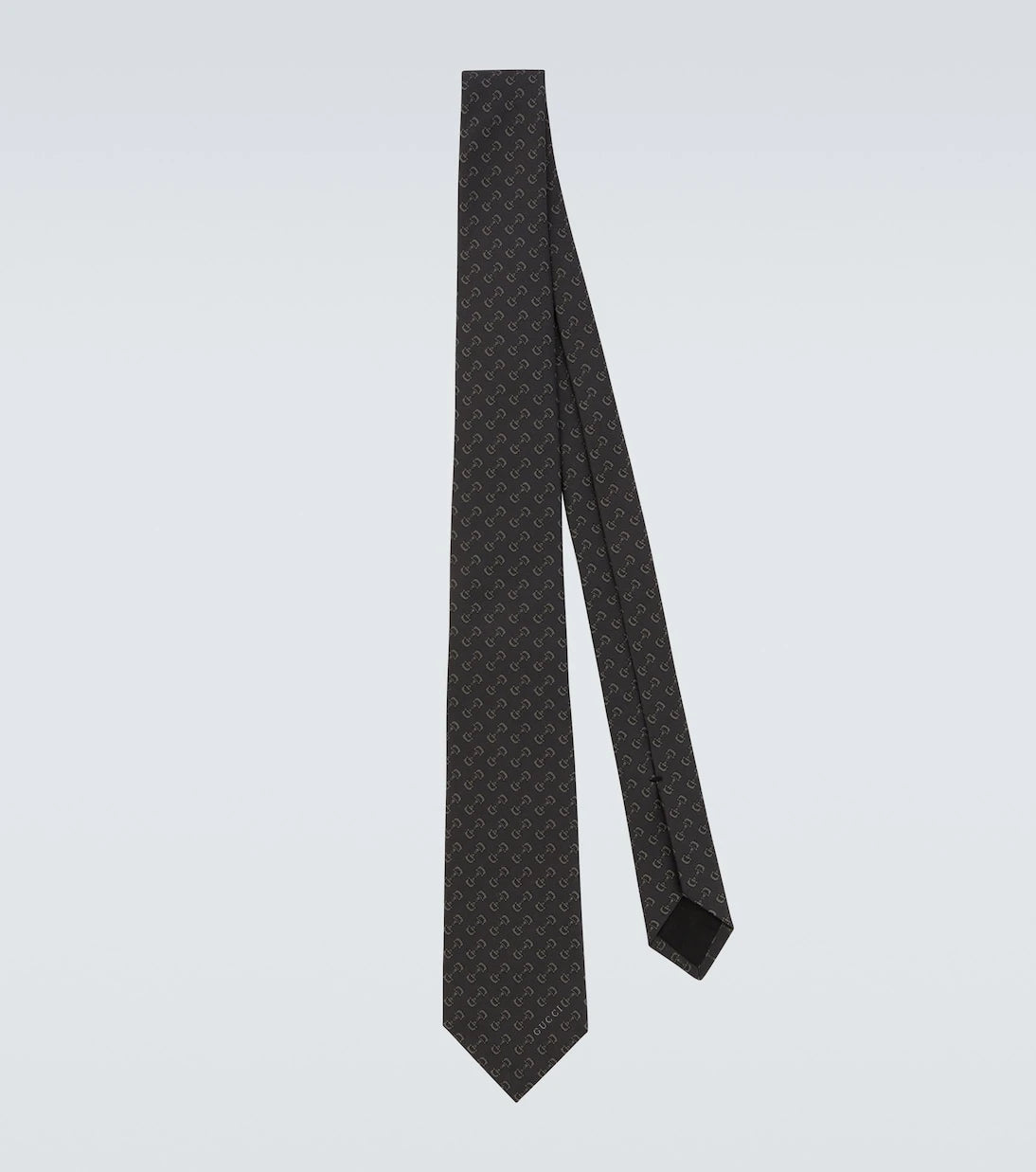 Gucci - Horsebit silk jacquard tie