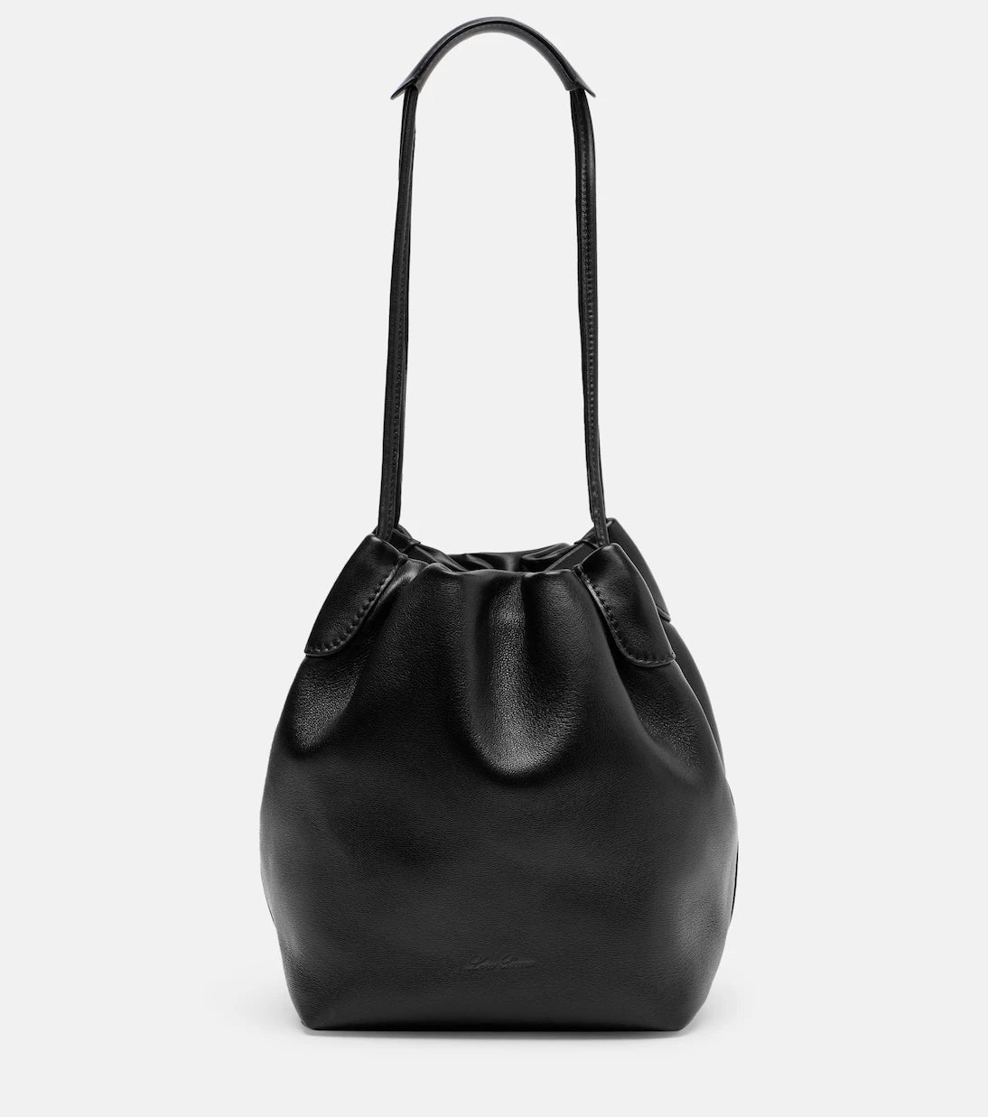 Loro Piana - Bale Softy Small leather bucket bag